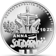 10 złotych zł - 90. rocznica urodzin Anny Walentynowicz - 2019