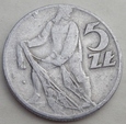 P - 5 złotych - 1958 - RYBAK - aluminium / 1