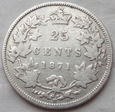 KANADA - 25 CENTÓW - 1871 H - Victoria