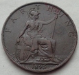 WIELKA BRYTANIA - FARTHING - 1895 - Victoria