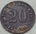 NIEMCY - 20 FENIGÓW - 1876 A