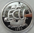 PORTUGALIA - ECU 1993 - Vasco da Gama / srebro