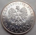 Polska - III RP - 100000 złotych - Solidarność 1990 A - uncja ag999