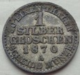 NIEMCY - 1 srebrny grosz - 1870 A - PRUSY