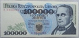 100000 ZŁOTYCH - 1990 seria A / UNC