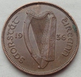 IRLANDIA - 1/4 pensa / farthing - 1936 - PTAK 