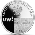 10 złotych - 200. rocznica utworzenia Uniwersytetu Warszawskiego 2016