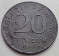 Królestwo Polskie - 20 fenigów - 1917