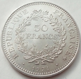 FRANCJA - 50 franków - 1974 - Herkules - srebro