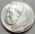 Polska - II RP : 10 złotych - Józef Piłsudski - 1938 - srebro