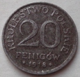 Królestwo Polskie - 20 fenigów - 1918 