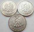 POLSKA - III RP - 3 x 100000 złotych 1990 - SOLIDARNOŚĆ - A + B + C