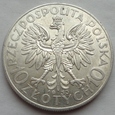 10 złotych - GŁOWA KOBIETY - 1933 - srebro