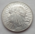 5 złotych - GŁOWA KOBIETY - 1933 - srebro