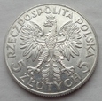 5 złotych - GŁOWA KOBIETY - 1933 - srebro