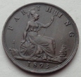 WIELKA BRYTANIA - FARTHING - 1893 - Victoria