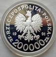 Polska - III RP 200000 złotych 200. rocznica Konstytucji 3 Maja 1991