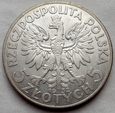 Polska - II RP : 5 złotych - Głowa Kobiety - 1932 bz - srebro