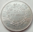 FRANCJA - 50 franków - 1975 - Herkules - srebro