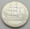 POLSKA - II RP - 5 złotych - ŻAGLOWIEC - 1936 - SREBRO