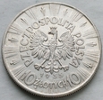 POLSKA - II RP : 10 złotych - JÓZEF PIŁSUDSKI - 1935 - srebro