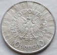 POLSKA - II RP : 10 złotych - JÓZEF PIŁSUDSKI - 1936 - srebro