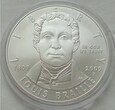 USA - 1 dolar - LOUIS BRAILLE - 2009 P - SREBRO