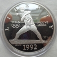 USA - 1 dolar - 1992 S - XXV Olimpiada - srebro