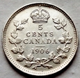 Kanada - 5 centów - 1906 - Edward VII - srebro