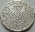 Niemcy - 5 marek - PRUSY - 1900 A - Wilhelm II