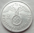 Niemcy - Trzecia Rzesza : 2 marki - 1939 A - Hindenburg - srebro