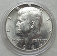 USA - 1/2 dolara - 1964 D - Kennedy Half Dollar - srebro