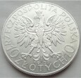 10 złotych - GŁOWA KOBIETY - 1932 