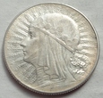 5 złotych - GŁOWA KOBIETY - 1934 - srebro