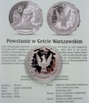 Polacy w II Wojnie Światowej POWSTANIE W GETCIE WARSZAWSKIM - srebro