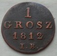 KSIĘSTWO WARSZAWSKIE - 1 GROSZ - 1812