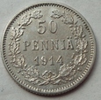 FINLANDIA - 50 PENNIA 1914 - srebro / 4