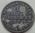 NIEMCY - 1 srebrny grosz - 1860 A - PRUSY