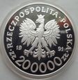 Polska - III RP - 200000 złotych - Igrzyska - Albertville - 1991