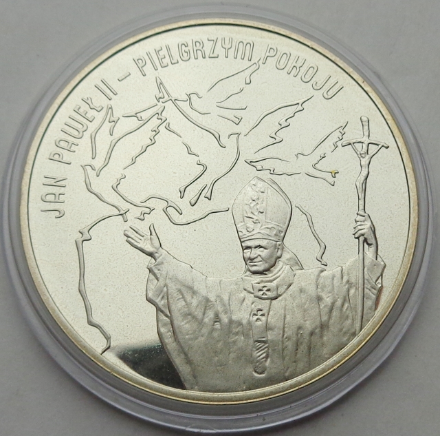 PAPIEŻ POLAK - JAN PAWEŁ II - PIELGRZYM POKOJU - 2005 - srebro 