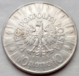 Polska - II RP : 10 złotych - Józef Piłsudski - 1935 - srebro