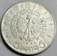 Polska - II RP - 5 złotych - Józef Piłsudski - 1936 - srebro