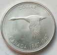 KANADA - 1 dolar 1967 - Confederation - Gęś - Elizabeth II - srebro