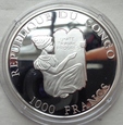 Kongo - 1000 franków 2004 Jastrzębiak M. / srebro