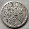 Wolne Miasto Gdańsk - 1/2 guldena - 1923 - WMG