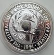 Australia - 5 dolarów - 1991 - Kookaburra - uncja - ag999
