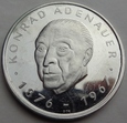 NIEMCY - ECU - EUROPA - Konrad Adenauer - srebro