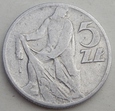 P - 5 złotych - 1958 - RYBAK - aluminium / 2