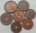 FINLANDIA - zestaw monet obiegowych - 7 sztuk