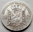 Belgia - 50 Centimes - 1886 - Leopold II - Belgen - srebro